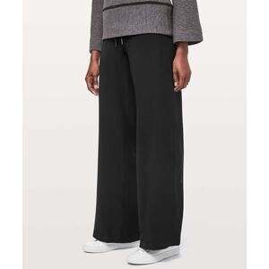 Lululemon On The Fly Pant Wide Leg Travel Woven 31.5" High Rise Black - Size 6